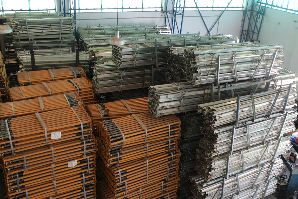 Encofrado horizontal montado para forjado
