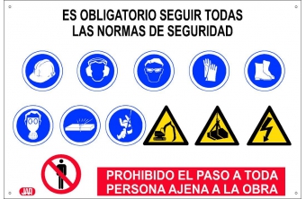 Combined site sign