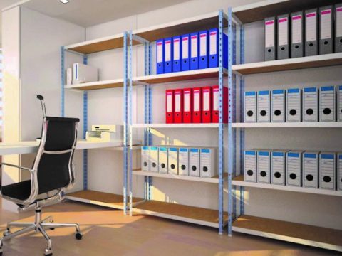 Light-duty shelving