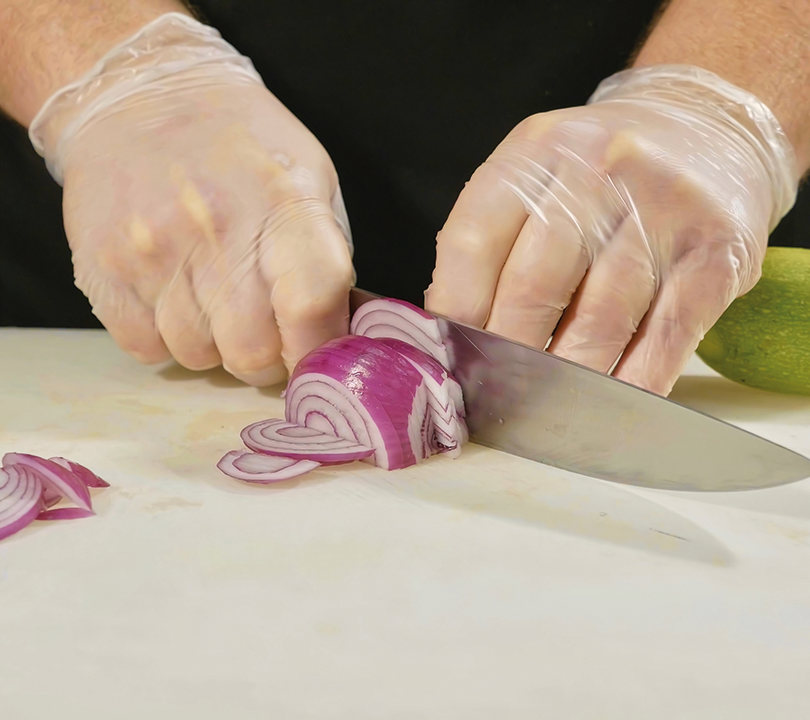 Disposable vinyl gloves