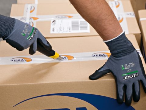 Polyurethane-coated glove