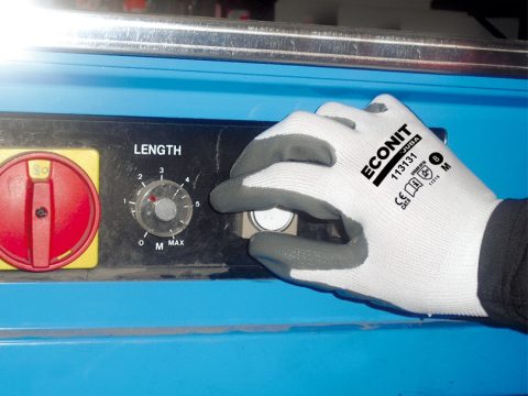 Nitrile-coated glove