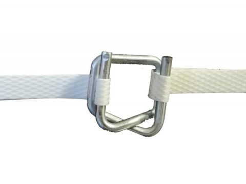 Textile strapping buckles