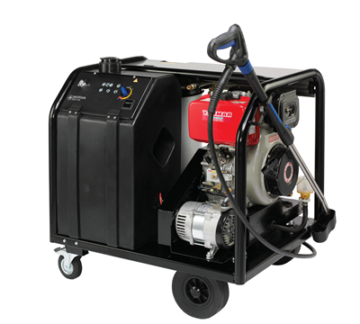 Self-contained pressure washers