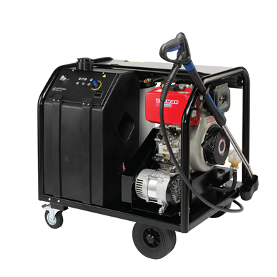 Self-contained pressure washers