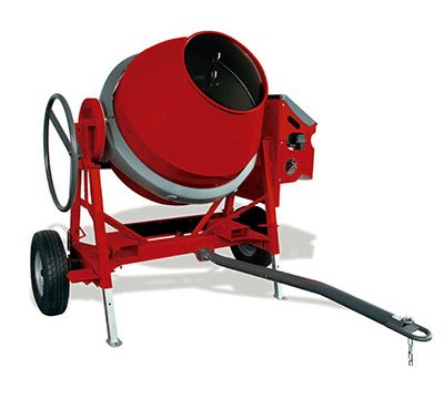 Towable concrete mixers