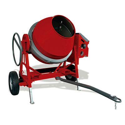 Towable concrete mixers