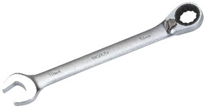 Ratcheting combination spanner