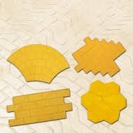 Stamped concrete moulds