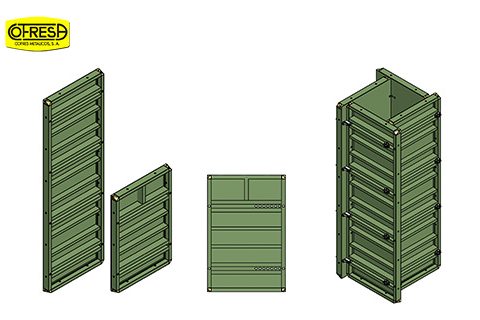 Wall-column panels