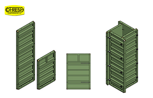 Wall-column panels