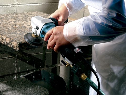 Wet stone polishers