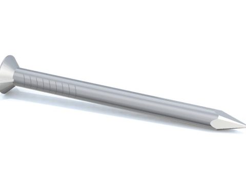 Flat-head steel nails