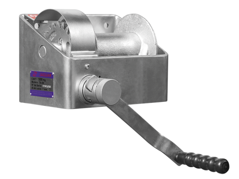 Wall-mounted winches