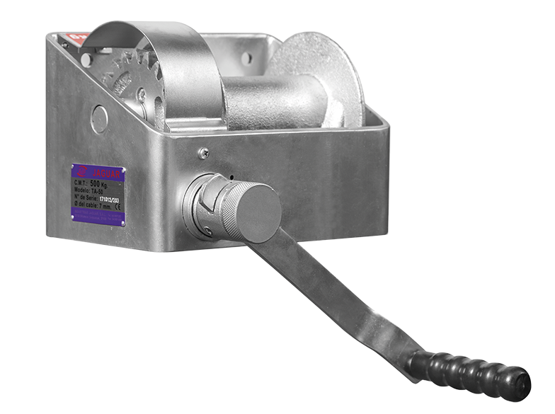 Wall-mounted winches