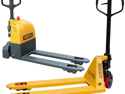 Manual and electric pallet trucks
